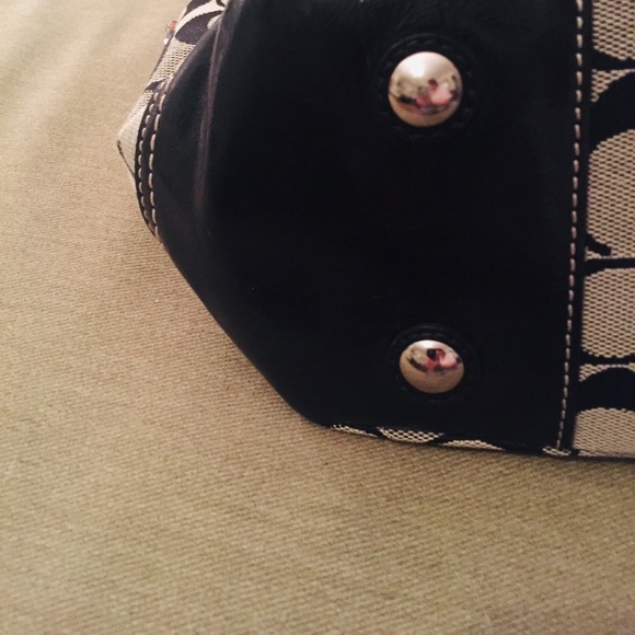 Coach Signature Canvas and Leather Tote - Picture 4 of 4